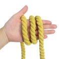 thumbnail image 4 of Uxcell 1/2"x16' Natural Twisted Cotton Rope 3 Strand Soft Craft Rope with Drawstring Bag Yellow 2 Pack, 4 of 6
