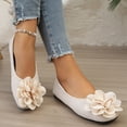 thumbnail image 6 of Miluxas Women Fashion Bowknot Flats Comfort Pointed Toe Dress Shoes White 9.5(43), 6 of 9