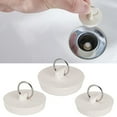 thumbnail image 3 of 3Pcs 1Set Drain Stopper 3 Sizes Rubber Sink Stopper Plug 43mm/47mm/51mm, 3 of 5