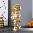 thumbnail image 3 of Astronaut Statue Preschool Learning Educational Toys Creative Cute Outer Space Sculpture for Boys Decoration Table office and home , Gold, 3 of 8