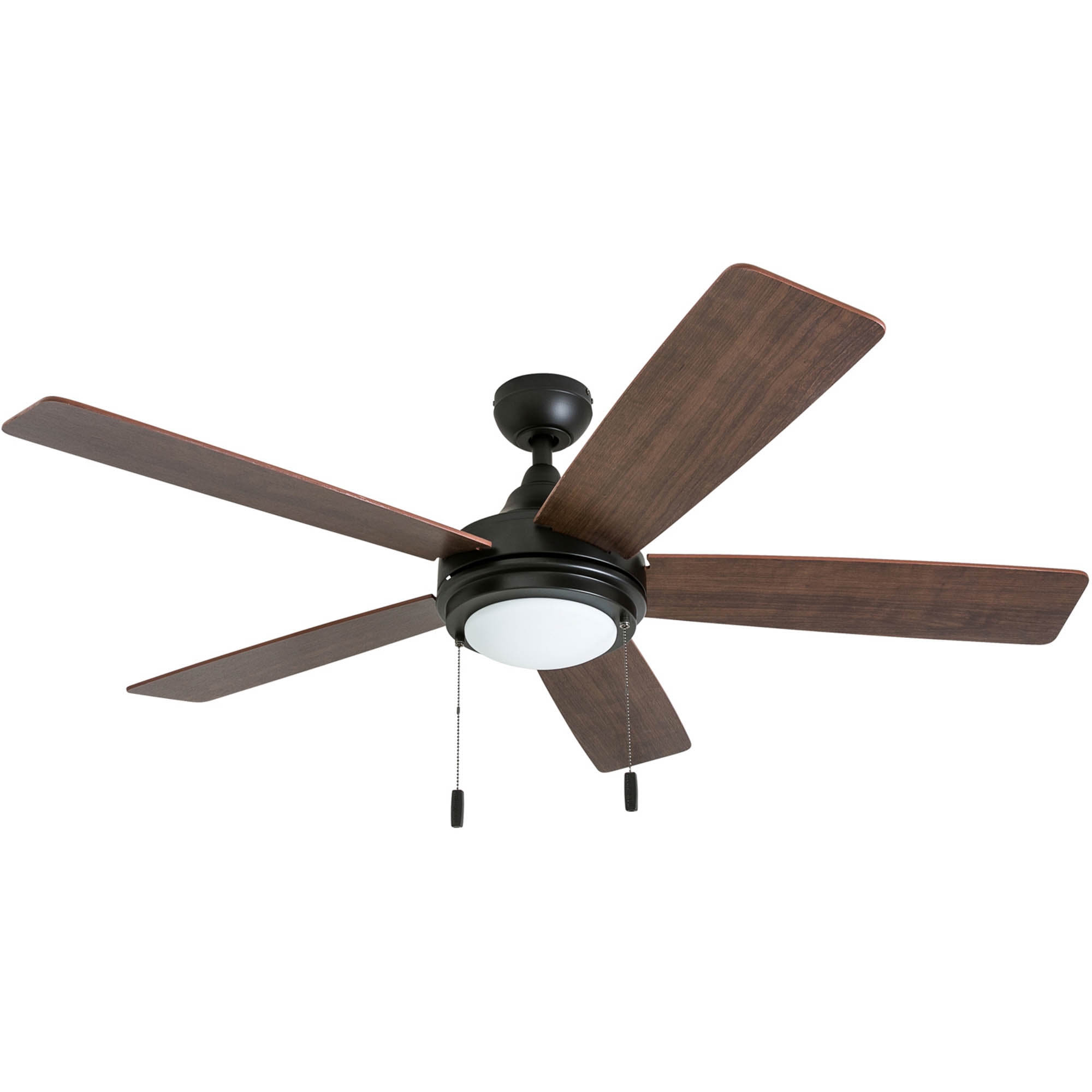 Honeywell Ventnor 52" Modern Bronze Ceiling Fan with Light, 5 Blades, Remote & Reverse Airflow