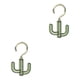 thumbnail image 2 of Monstrate Colgador de 360 ​​grados sin perforación, gancho de lujo con forma de Cactus, zapatos, cinturón, corbata, bufanda, soporte Oro verde oscuro 2piezas, 2 of 6