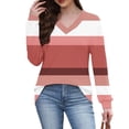 thumbnail image 7 of yillto Plus Size Womens Tops Long Sleeve Shirts V Neck Blouses Fall Fashion Pullover Tee Tunics Tops, 7 of 7