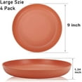 thumbnail image 5 of Pakyozj Lightweight Wheat Straw Plates 9 Inch, Microwave and Dishwasher Safe BPA Free and Healthy Reusable Unbreakable Deep Dinner Plates, Outdoor for Picnic, Camping, 5 of 7
