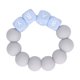 thumbnail image 1 of Pulsera de cuentas de silicona Vhermosa para bebé colorida dentición con letras, 1 of 8