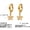 F310-A, variant on 18K Gold Plated Star Drop Earrings – Dainty Cubic Zirconia Star Dangle on Small Hoop | Trendy Celestial Jewelry for Women | Perfect for Daily Wear, Parties & Gifts