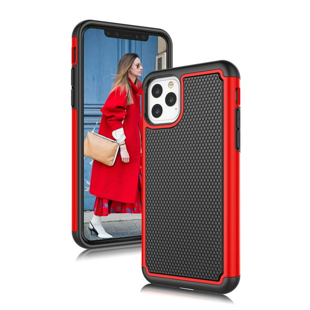 Iphone 11 Case Hard Case For Apple Iphone 11 6 1 Njjex Shock Absorbing Dual Layer Silicone Plastic Bumper Rugged Grip Hard Protective Cases Cover For Apple Iphone 11 19 Walmart Com Walmart Com