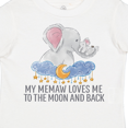 thumbnail image 4 of Inktastic My Memaw Loves Me to the Moon and Back Elephants in Clouds Boys or Girls Toddler T-Shirt, 4 of 5