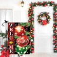 thumbnail image 4 of Three Red Jingling Bell Merry Christmas Garden Flag Burlap Small Vertical 12.5x18 Christmas Tree House Flag for Winter Christmas Farmhouse Outdoor Flag Decor, 4 of 6