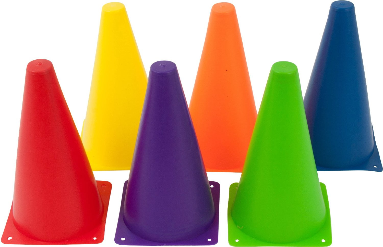 Traffic Cones Toy 7-Inch Plastic For Various Activities Perfect For Kid 6-Pack