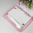 thumbnail image 4 of 6 Ring Binder Cover Soft Refillable Paper Binder Clear Soft Notebook Cover for Refillable Notebook Meeting Travel Office Supplies judicious, 4 of 6