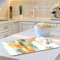 thumbnail image 4 of Iauyy Dish Drying Mat for Kitchen Counter, Super Absorbent & Hanging 16x18 / 18x24 Inch (S/M) Abstract Orange, 4 of 8