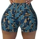 thumbnail image 2 of Fotbe Blue Leaves A Shorts Sin Costuras – Shorts Deportivos de Cintura Alta para Mujer, Elásticos para Gimnasio, Yoga, Running o Ciclismo-Large, 2 of 8