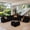 Black, variant on Ovios 127” Oversized Modular Sectional Sofa 8 Pieces Deep Seat Corduroy Cloud Couch with Ottoman Black L-Shaped Sectional for Living Room, Black