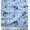 Baby Blue, variant on Soimoi Silk Fabric Leaves & Floral Block Print Fabric by Yard 42 Inch Wide