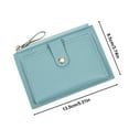 thumbnail image 3 of kkbbma Small Wallet - Slim Student Short Small Wallet Fashion Zipper Card Bag Korean Version Cute Ladies Pocket Purse Portable Storage Bag Ladies Gift Birthday Gift Purse, 3 of 6