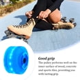 thumbnail image 3 of ziyahi Roues de Patinage Rondes à LED Quadruple Lumineuses Réduisant la Friction Accessoires de Patinage à Double Rangée pour Extérieur Bleu, 3 of 6