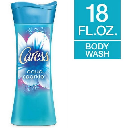 Caress Aqua Sparkle Lilac Blossom & Aquamarine Essence Fresh Body Wash, 18 fl oz