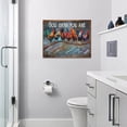 thumbnail image 6 of Farmhouse Chicken Wall Decor Rustic Rooster Pictures Wall Art God Says You Are Canvas Print Painting Modern Home Framed Artwork For Living Room Bathroom Bedroom 12"X16", 6 of 6