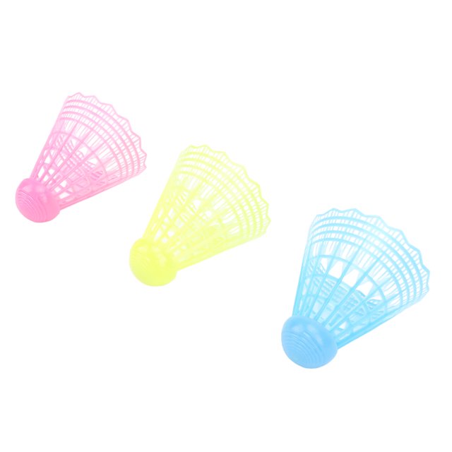 LED Badminton Shuttlecocks, Light Up Badminton Set, 3PCS Glow in the Dark Night Badminton Birdies for Indoor Outdoor Sport Activities, High Elasticity and Wind Resistant