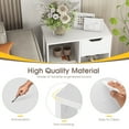 thumbnail image 6 of Giantex Wooden End Table, Sofa Side Table w/Drawer, Small Bedside Table, Bookshelf Bookcase Nightstand for Home Office, White, 6 of 8