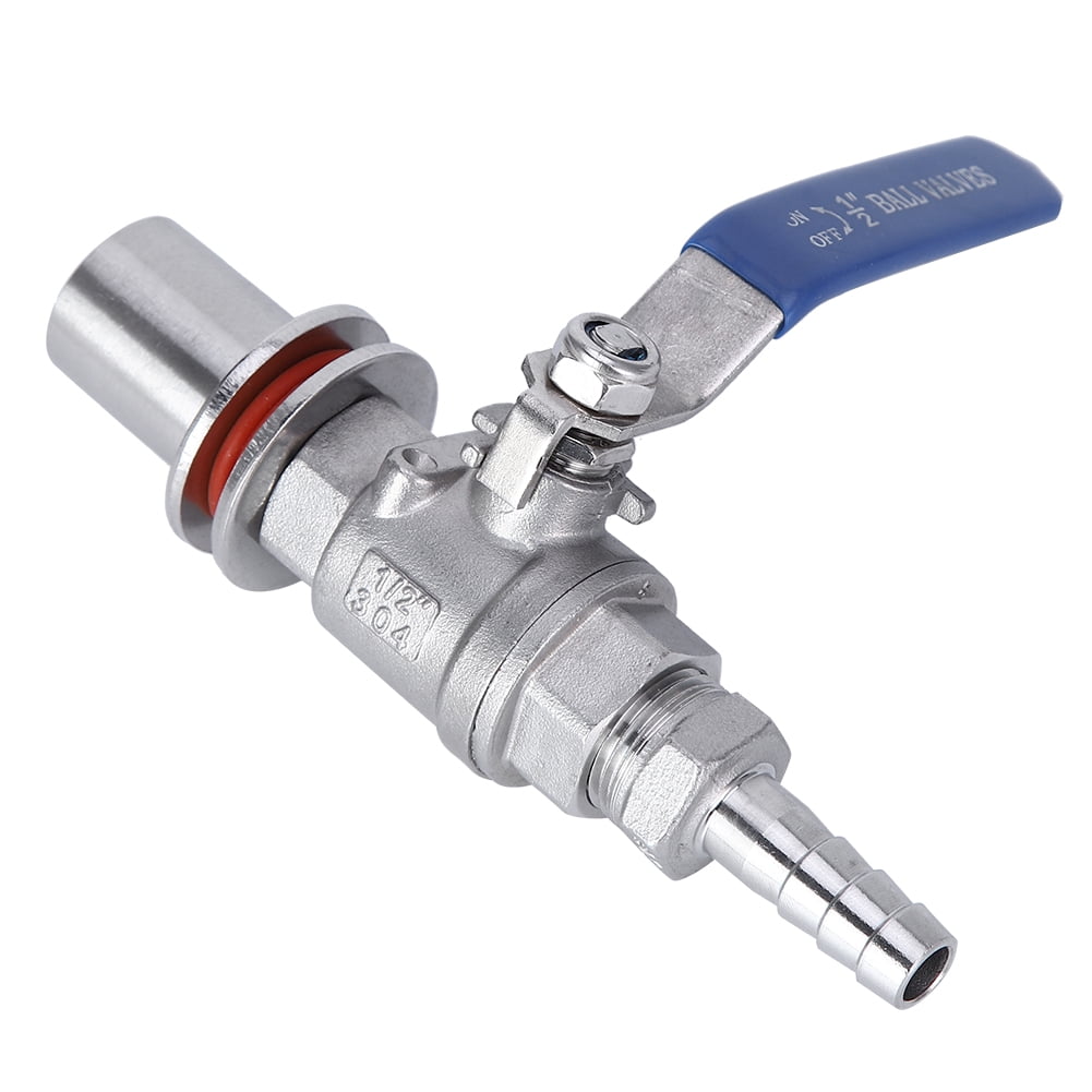 Tebru 304 Stainless Steel Female Thread 1/2in Beer Kettle Ball Valve