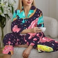 thumbnail image 6 of Naloa Donuts1 Pajamas for Women Set, Womens Pajama Sets, Lounge Sets for Women, 2pjs for Women-Small, 6 of 7