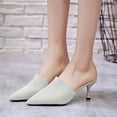 thumbnail image 2 of Amzcrzy Zapatos de mujer,Zapatos de mujer,Zapatillas de mujer, Zapatos de tacón alto con punta puntiaguda y sin cordones para mujer Sandalias Mujer Zapatillas De Casa, 2 of 3