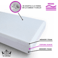 thumbnail image 3 of Almohada Media 3 Capas Con Memory Foam La Fabrica de Espuma Almohada 3 capas con MEMORY FOAM sin Funda, 3 of 5