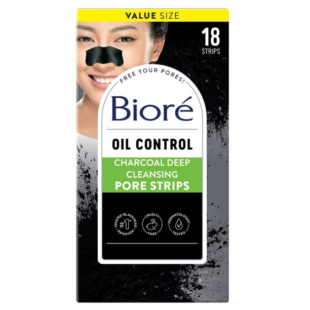 Pore Strips Bioré Charcoal, limpieza profunda y eliminación de puntos negros