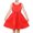 Shiny Red, variant on Sunny Fashion Girls Dress Gray Bow Jacquard Flared Sleeveless Princess Wedding Formal Special 7 Years