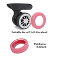 thumbnail image 7 of MEETSWEET Silicone Luggage Wheel Sleeves 9 pieces pink, 7 of 7