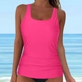 thumbnail image 2 of COMVALUE Tankini Swimsuit for Women 2026 Slimming Tummy Control Bathing Suit women only top (Hot Pink, M), 2 of 5