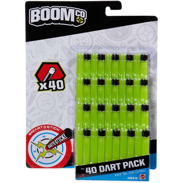 BOOMco. Dart 40-Pack, Green with Black Tip - Walmart.com