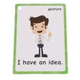 thumbnail image 4 of Tarjetas Flash de Papel perfecl 25 Piezas palabras e Imágenes, 4 of 8
