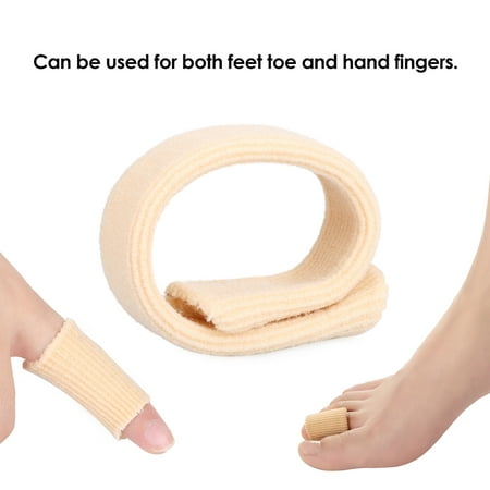 Fabric Gel Tube Toe Protector Toe & Finger Protective Tube Feet Finger Protection Cushion Feet Care Pads for Corns