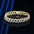 thumbnail image 7 of 18k Gold Plated Cuban Bracelet for Women Men High Carbon Diamond Bracelet 925 Sterling Silver Jewelry Hip Hop Link Chain SIHAO, 7 of 7