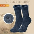 thumbnail image 6 of Cushioned Wool Socks Mens, 5 Pairs Hiking Thermal Warm Socks for Men Walking Super Soft Cozy Boot Socks, 6 of 6