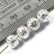 thumbnail image 2 of 100 abalorios espaciadores redondos de filigrana de oro y plata, abalorios de 6/8mm para fabricación de joyas DIY Zulema Espaciador de los granos, 2 of 3