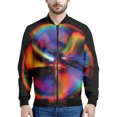 thumbnail image 4 of Chaqueta con cremallera y estampado 3D de burbujas psicodélicas para hombre, sudadera de calle con personalidad, chaquetas de gran tamaño para primavera y otoño, abrigos de manga larga, 4 of 4