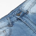 thumbnail image 6 of Women's Ripped Stretchy Shorts High Waisted Long Denim Jean Shorts, 6 of 7