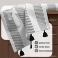 thumbnail image 7 of HEIRLOOM COMFORT Decorative Dotted Kitchen Towels 16"x26", 12 Pack, Super Absorbent, 100% Cotton, Fast Dry Towels with Tassels for Everyday Use, Cleaning, Drying Dishes - Turquiose Blue, Brown, Black, 7 of 7