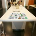thumbnail image 2 of Tapis de Table Imperméable à l'Eau Impression Tampon Antidérapant Anti-Chaud Isolation Alimentaire Tapis Anti-Chaud Isolation Pad Bol Napperon - Type 2, 2 of 8