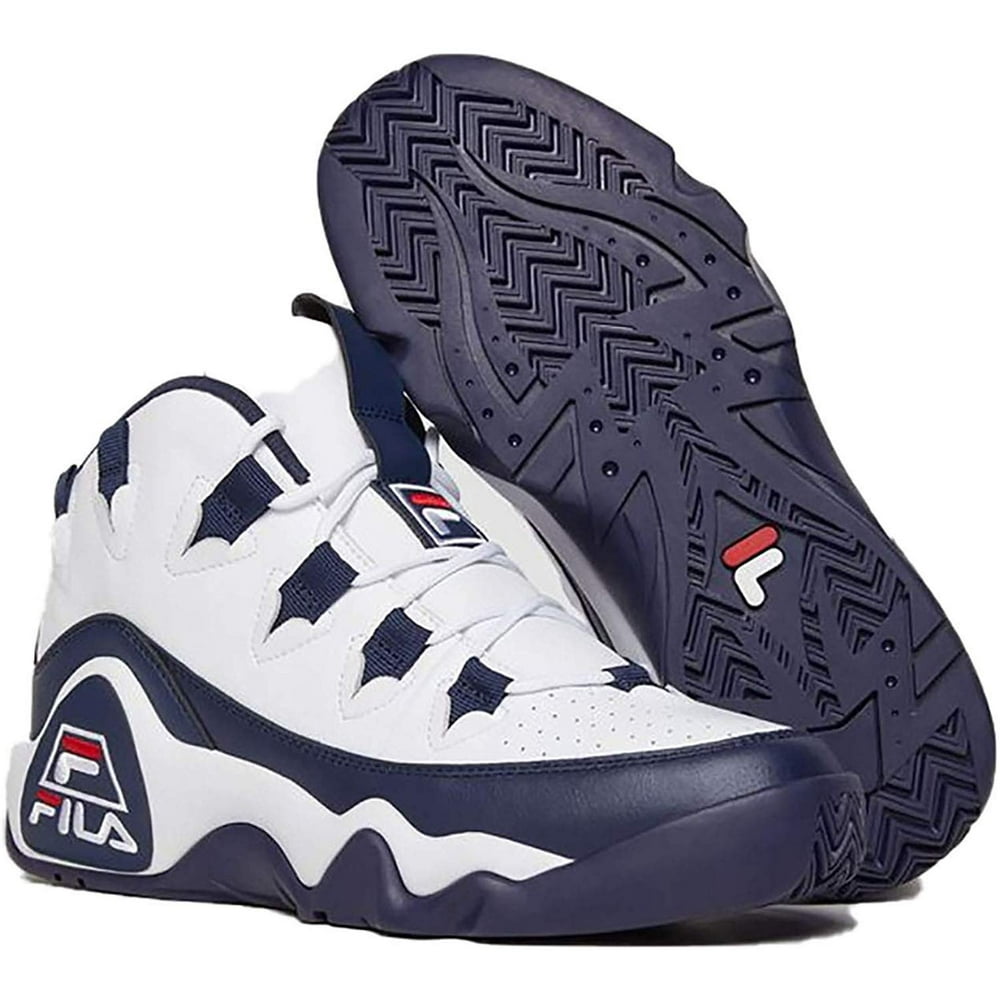 FILA Fila Men's Grant Hill 1 Basketball Shoes (10.5, White/Fila Navy
