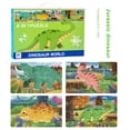thumbnail image 2 of Dvkptbk 4 in 1 Puzzles Animals World 6/9/12/16 Piece Puzzles Difficulty Level Puzzles, 2 of 3