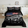thumbnail image 2 of Pike Fish Comforter Set Queen Size Fishing and Hunting Themed Bedding Sets for Adult American Flag Deer Bedding Comforter Sets Hunting Deer Down Comforter Animal Duvet Set, 2 of 7
