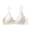White, variant on Turilly Bras Womens Wireless Lace Trim Bralette With Thin Straps Soft Breathable Everyday Everyday Bras