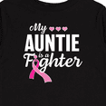 thumbnail image 4 of Inktastic Breast Cancer Awareness My Auntie is a Fighter Boys or Girls Long Sleeve Toddler T-Shirt, 4 of 5