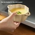 thumbnail image 6 of Ceramic Pumpkin Bowl with Lid and Handle, Ceramic Ramekins Pumpkin Bowls for Soup Baking, Casserole Dish Individual Severing Pot, Stoneware, Oven Safe, 10 FL Oz Capacity, 6 of 7