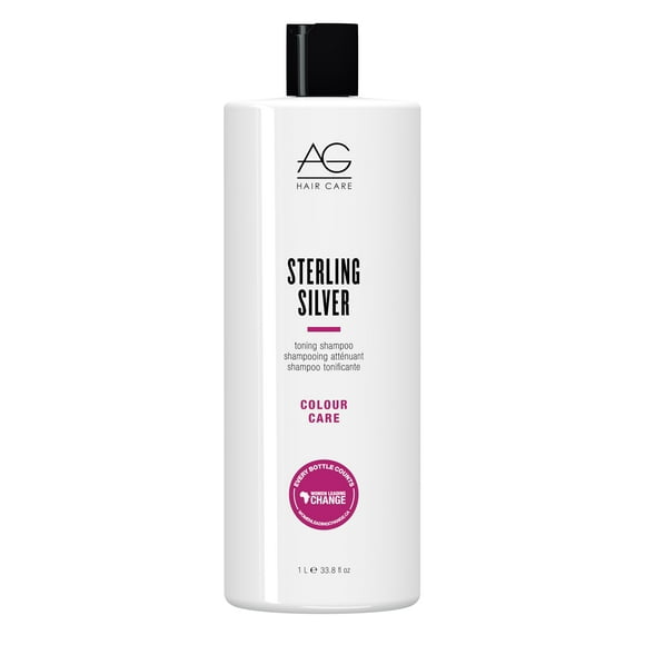 AG Hair Shampooing Tonifiant Couleur Argent Sterling, 33,8 Oz